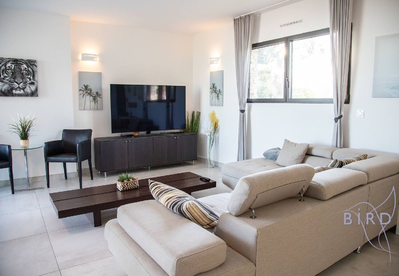 Villa in Cagnes-sur-Mer - Contemporary Villa Pool and Sea View 