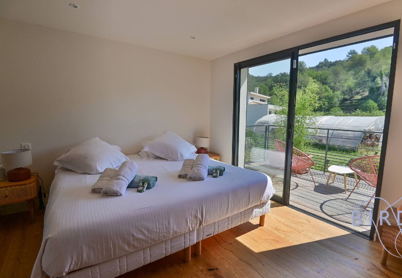 Villa in Pégomas - Beautiful contemporary 200m pool riverside 