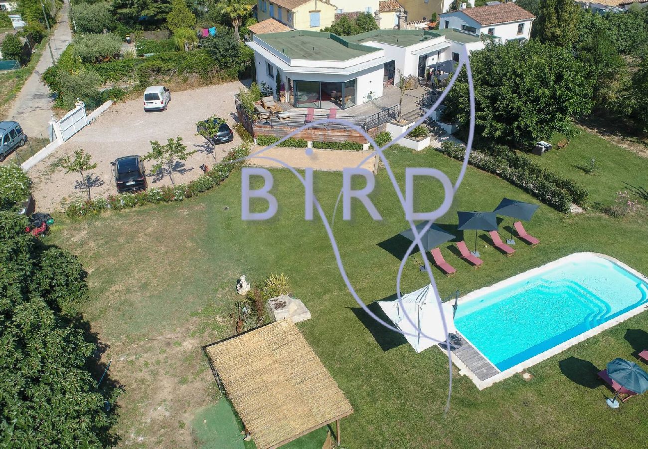 Villa in Pégomas - Beautiful contemporary 200m pool riverside 
