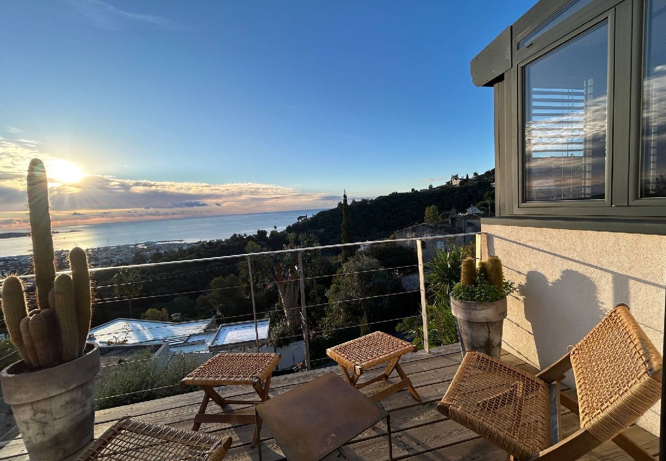 Villa in Vallauris - Luxury villa with hot pool and panoramic sea view 