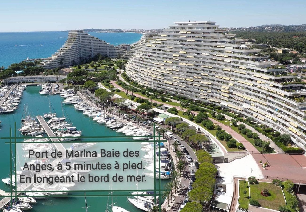 Studio à Villeneuve-Loubet - Charmant studio Marina baie des Anges 