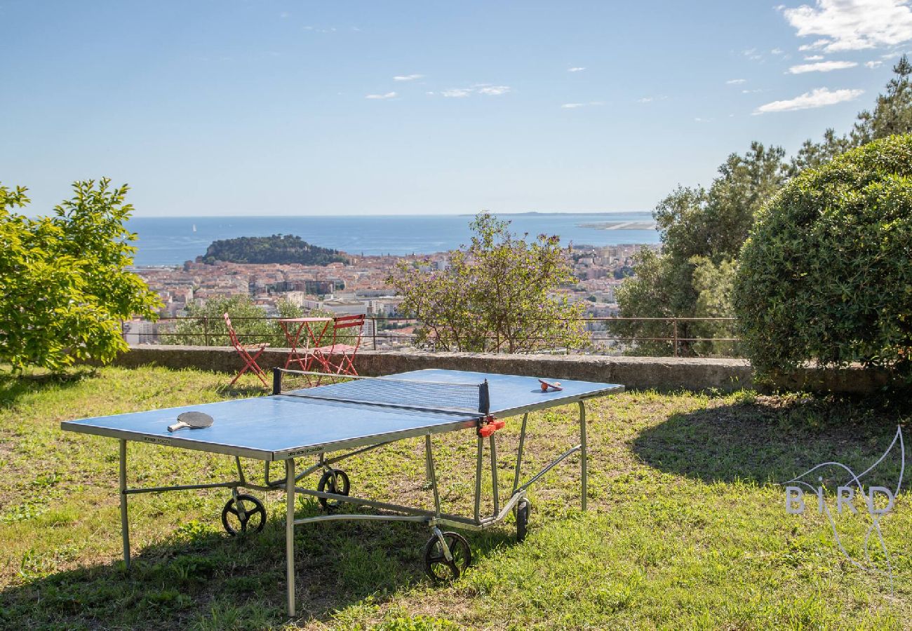 Villa à Nice - Villa Bonnard Hauteurs Niçoises vue Mer Piscine 