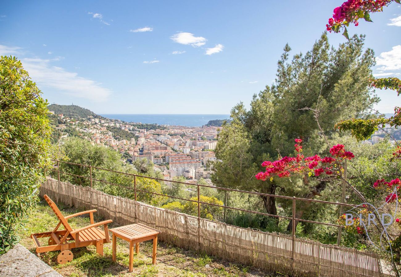 Villa à Nice - Villa Bonnard Hauteurs Niçoises vue Mer Piscine 