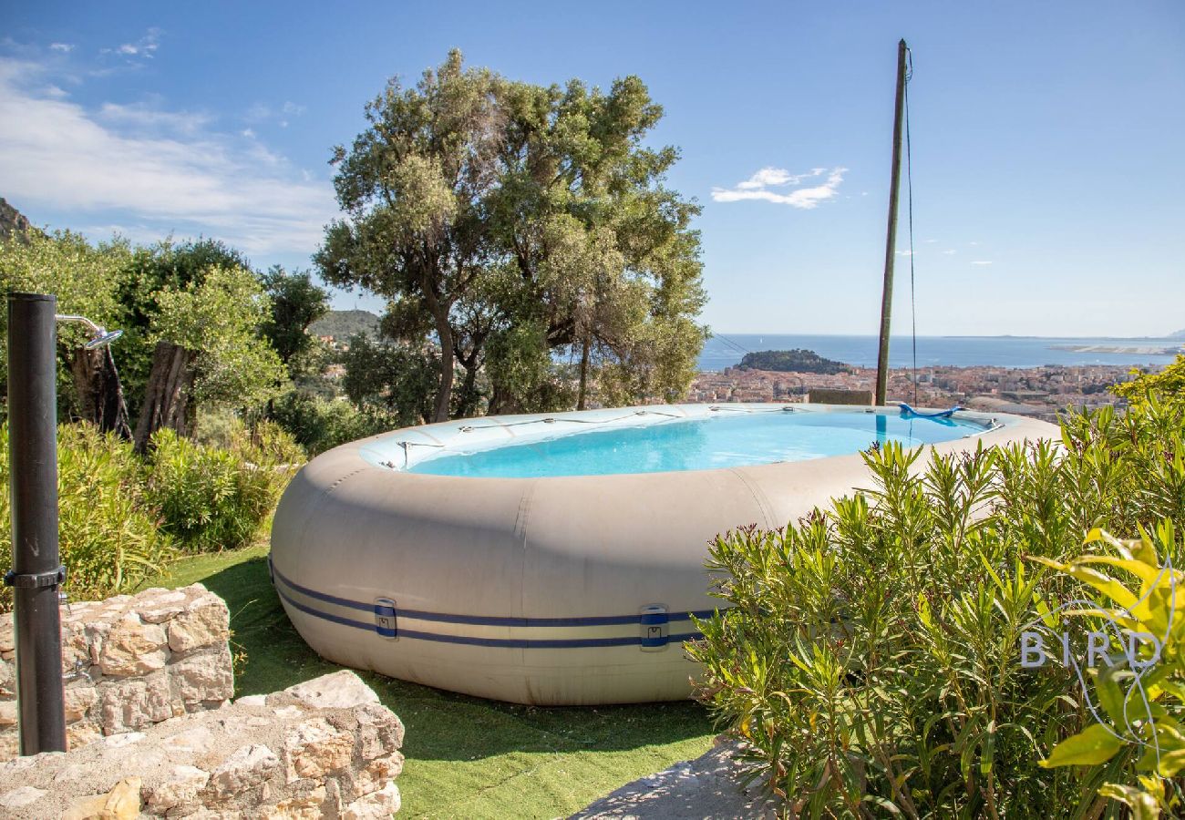 Villa à Nice - Villa Bonnard Hauteurs Niçoises vue Mer Piscine 