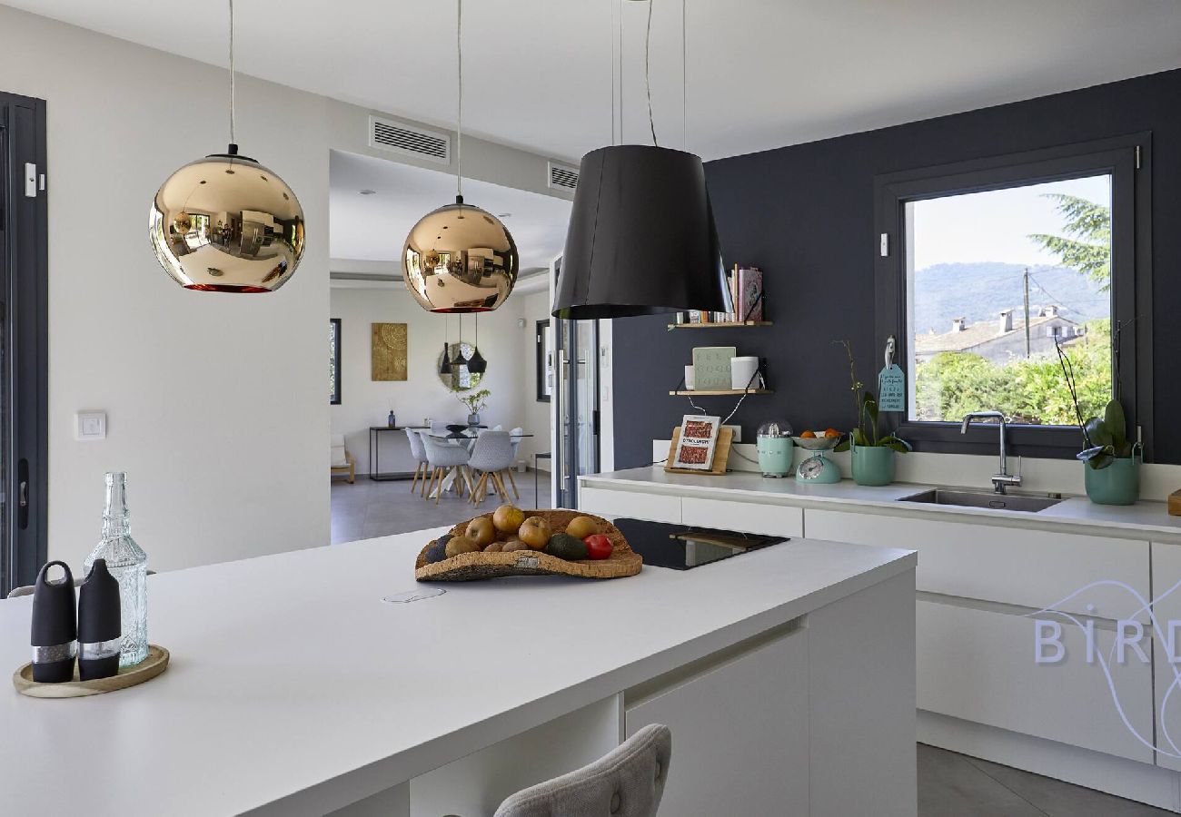 Villa à Pégomas - Belle contemporaine 200m piscine bord rivière 