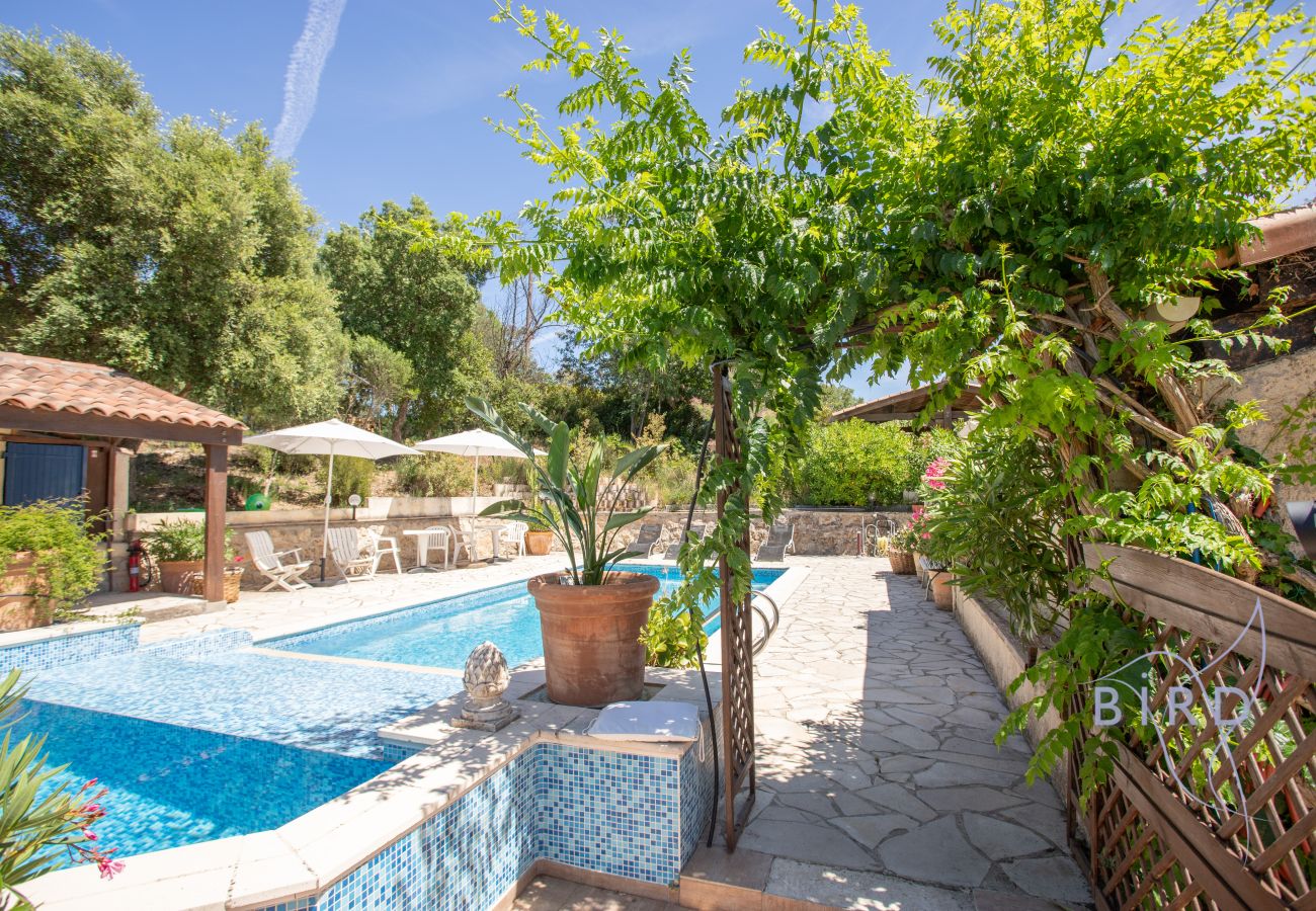 Maison à Saint-Paul-en-Forêt - Charmant gîte climatisé avec piscine