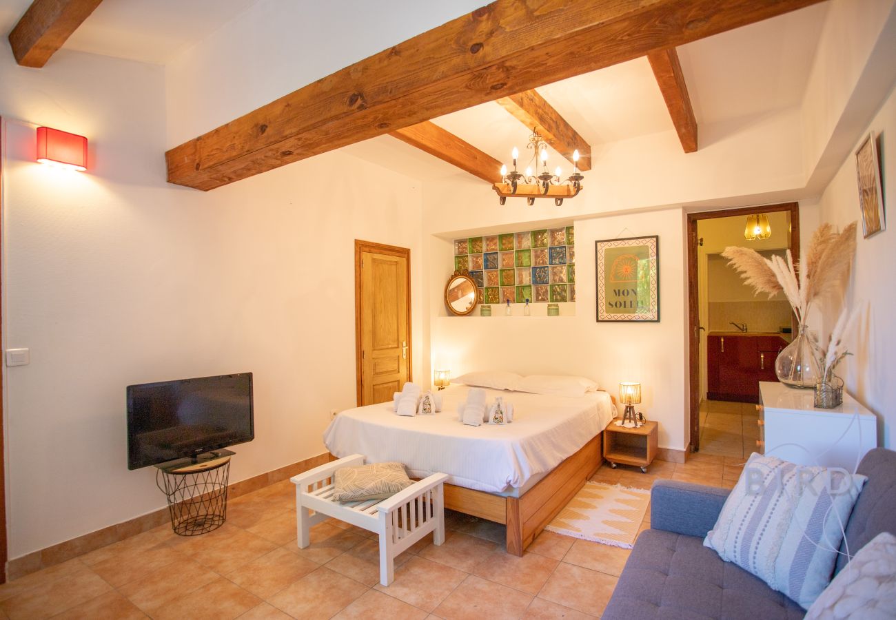 Studio à Saint-Paul-en-Forêt - Studio climatisé avec piscine et terrasse